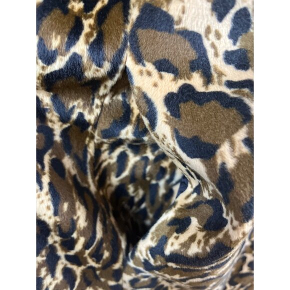 Dennis Basso Womens Leopard Animal Print Button-Up Jacket Sz L - Picture 6 of 9